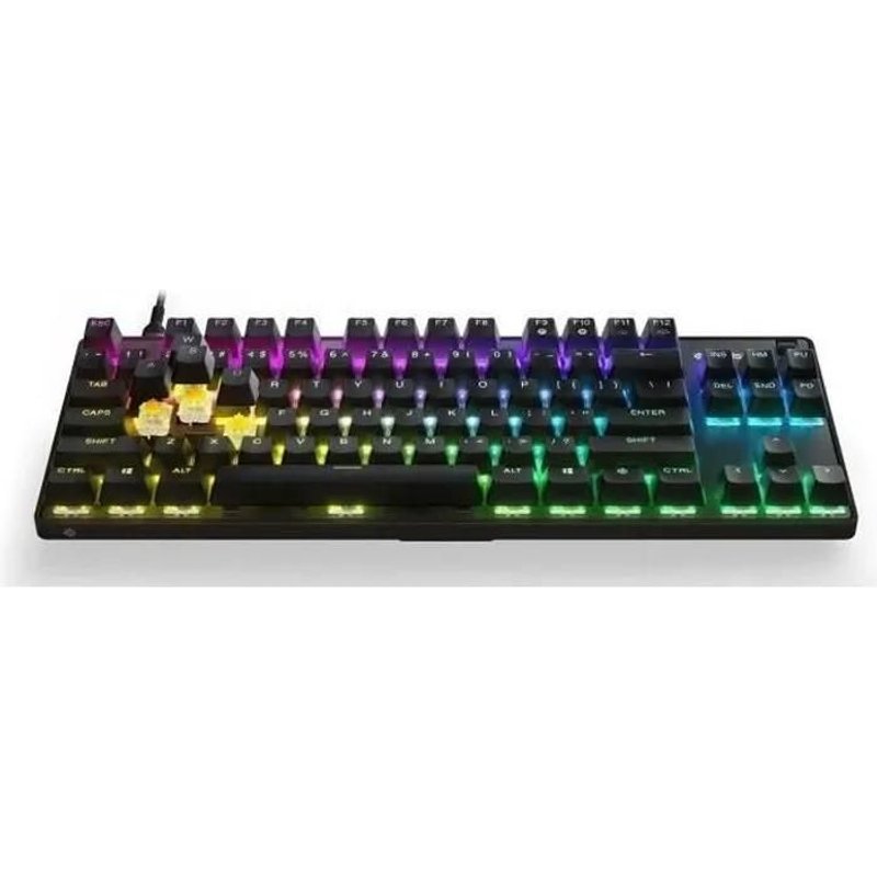 SteelSeries Apex 9 TKL - Clavier - backlit - USB - Français - commutateur : SteelSeries Linear OptiPoint Optical (interchangeable)