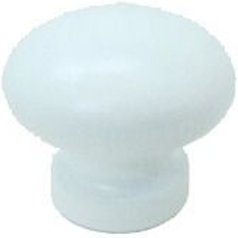 Bouton de meuble bombe hĂȘtre Ă 30 mm - Blanc