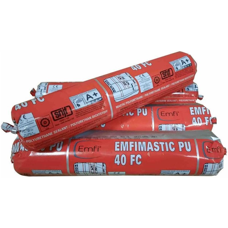 Mastic polyurethane en poche 400ML PU403 noir FR - EMFI - 74171DE003