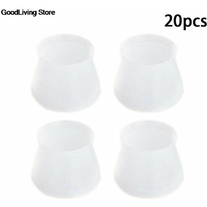Couverture De Protection Des Pieds De Meubles, Protection Des Pieds De Table, Tapis De Sol Pour Chaise, Pieds De Table Antidérapants, En Pvc, 20 Pièces/Lot