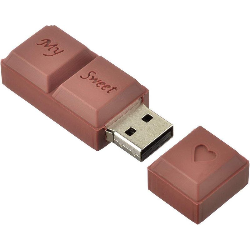 32 Go Clé USB Chocolat Fantaisie USB 2.0 Haute Vitesse Mémoire Flash Drive Mini U Disque Marron 3D Cartoon Bon Cadeau pour Enfants et Amis