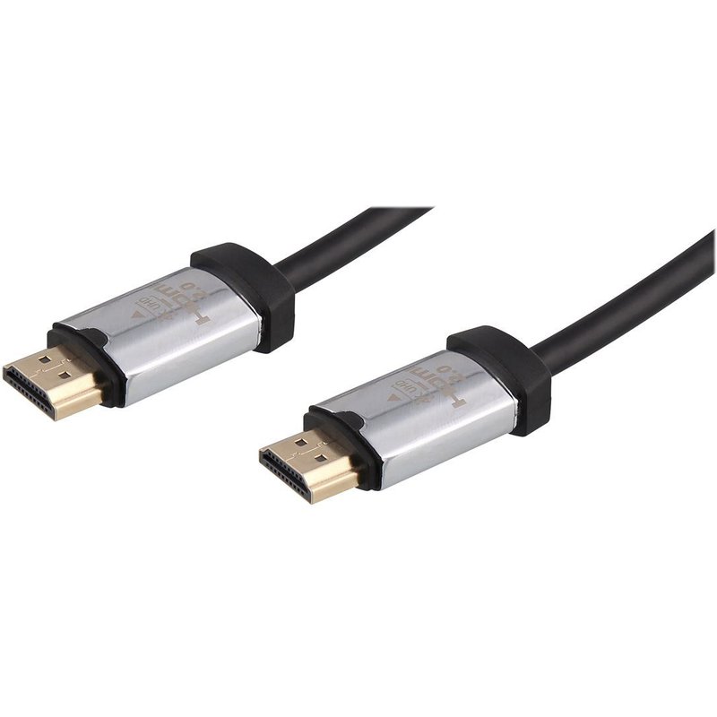 T'nB - Câble HDMI - HDMI mâle bouchon de protection pour HDMI mâle bouchon de protection - 2 m - triple blindage - noir - Prise en charge de l'Ultra HD 4K