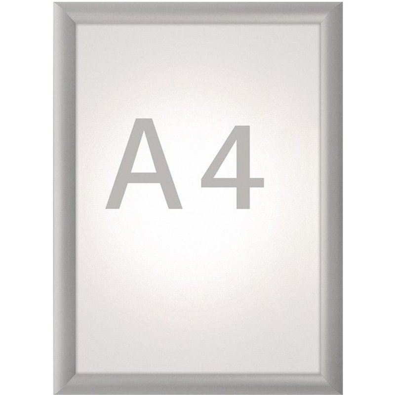 Affiche dépliante format DIN A4 aluminium anodisé MAUL