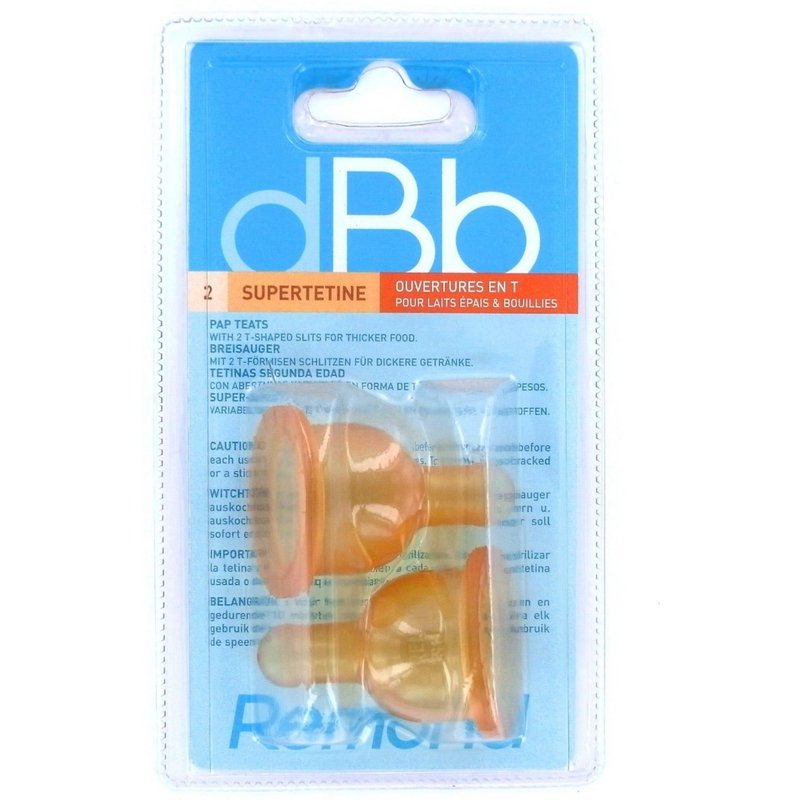 Tétines Caoutchouc Pour Liquide Épais 2ème Âge - Dbb Remond