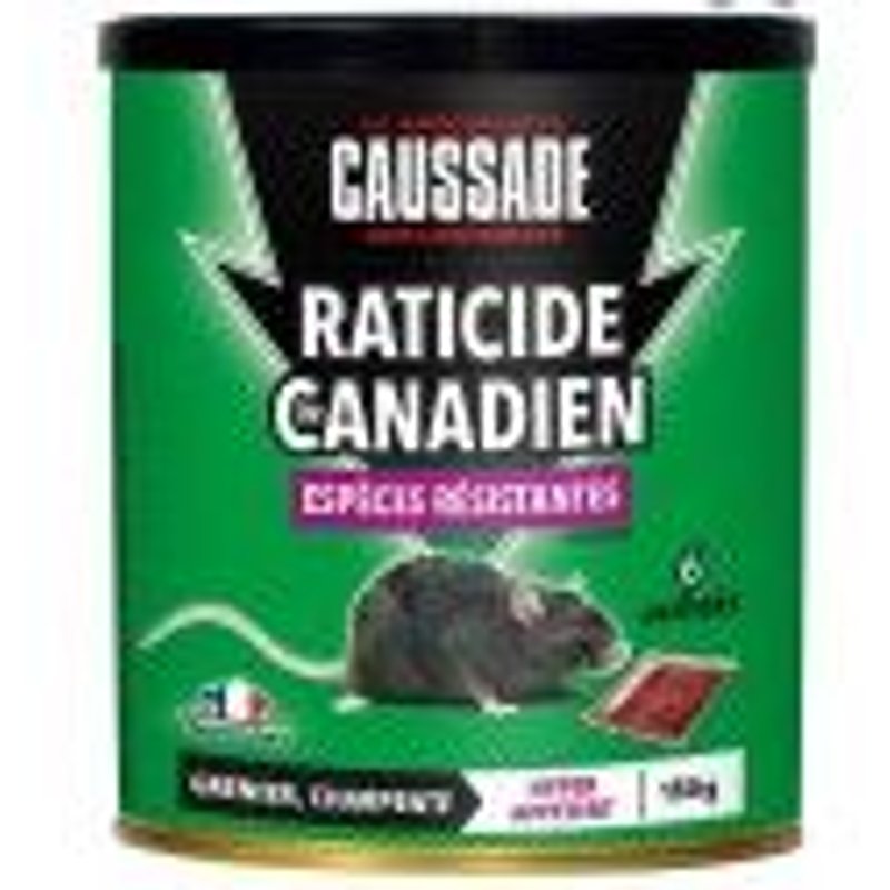 Céréales raticide Canadien espèces résistantes Caussade 150g