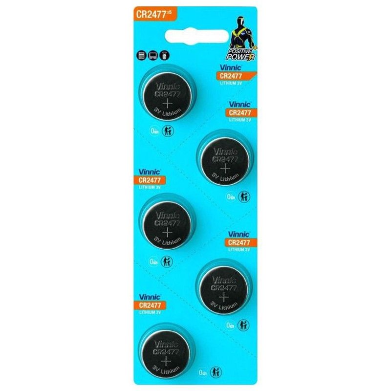 CR2477 Vinnic Blister de 5 piles