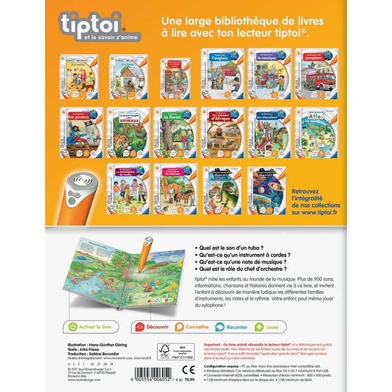 Premier Age Tiptoi - Je Découvre La Musique