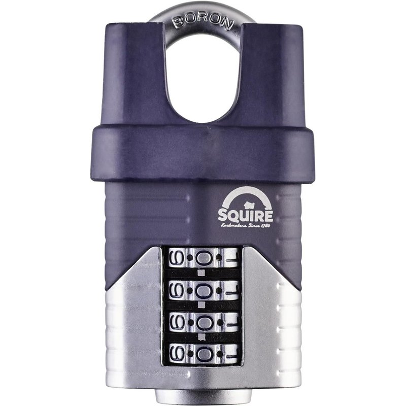 Cadenas à anse protégée à combinaison 4 molettes SQUIRE Vulcan 50