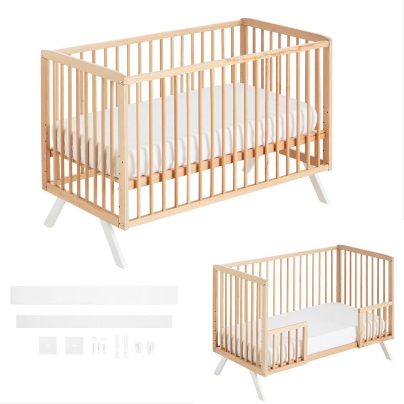 Lit D'appoint Koala + Kit D'appoint + Kit De Transformation Du Lit D'appoint En Lit Couleur Nature