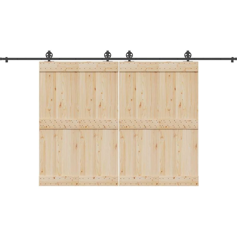 vidaXL Kit de quincaillerie de porte coulissante 400 cm acier noir