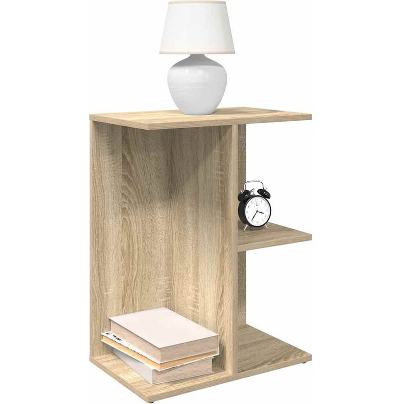 Vidaxl Table De Chevet Chêne Sonoma 46,5x29x61 Cm Bois D'ingénierie