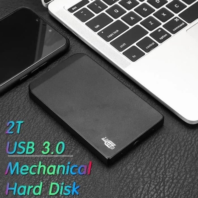 Disque Dur Externe Portable USB 3.0 TEMPSA - 2 To - Noir - 5400 trmin