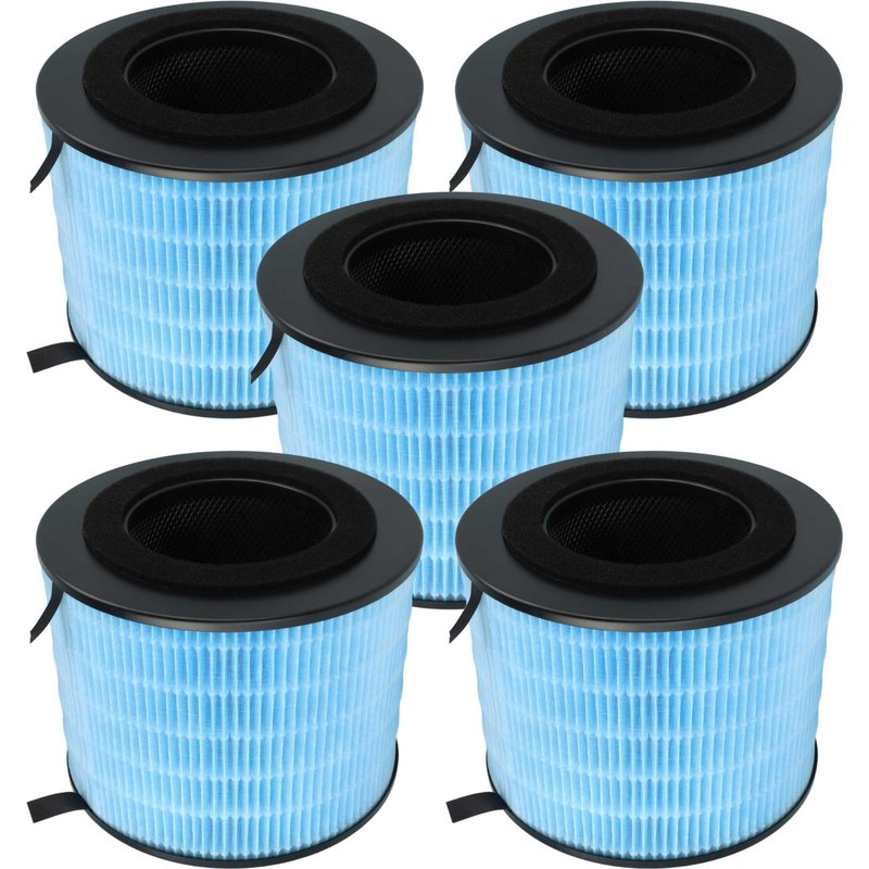vhbw 5x Filtre Ă air compatible avec Philips AMF220 purificateur - multicouches charbon actif + mousse