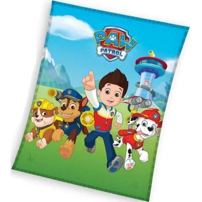 Plaid-Couverture Polaire Pat Patrouille-Paw Patrol 100x140 Cm-Neuf.