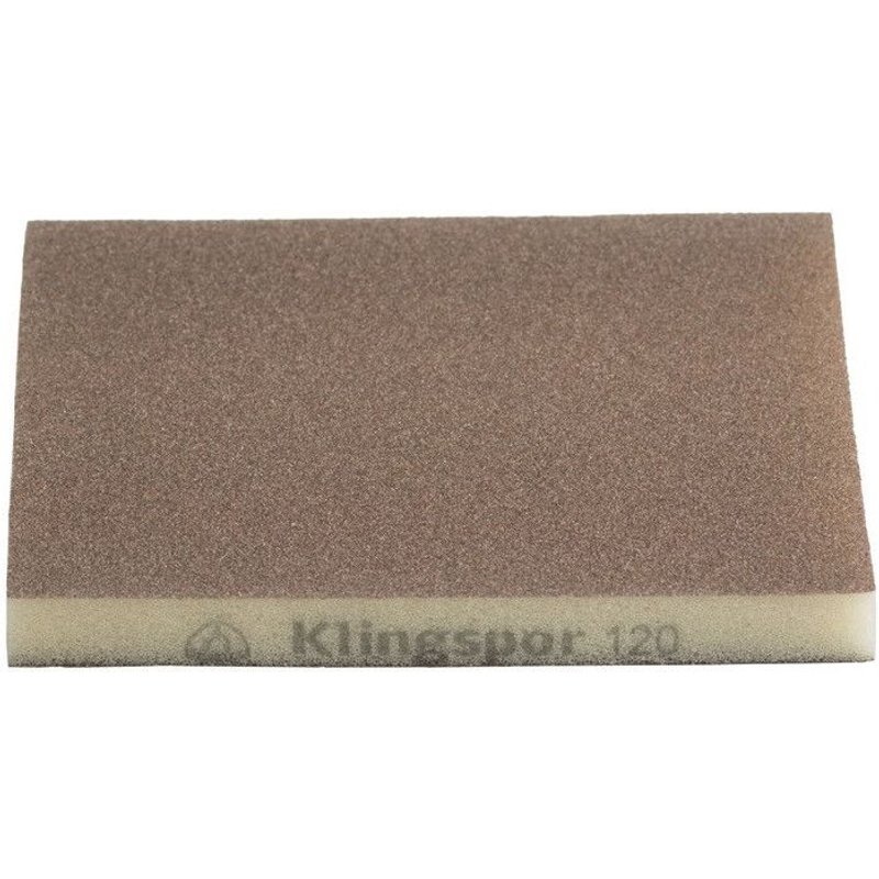 Eponge abrasive SW 501 L123xB96mm K.220 soft KLINGSPOR (Par 100)
