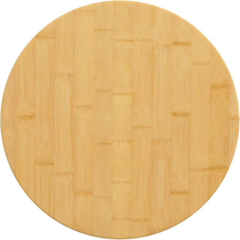 Vidaxl Dessus De Table Ø50x2,5 Cm Bambou