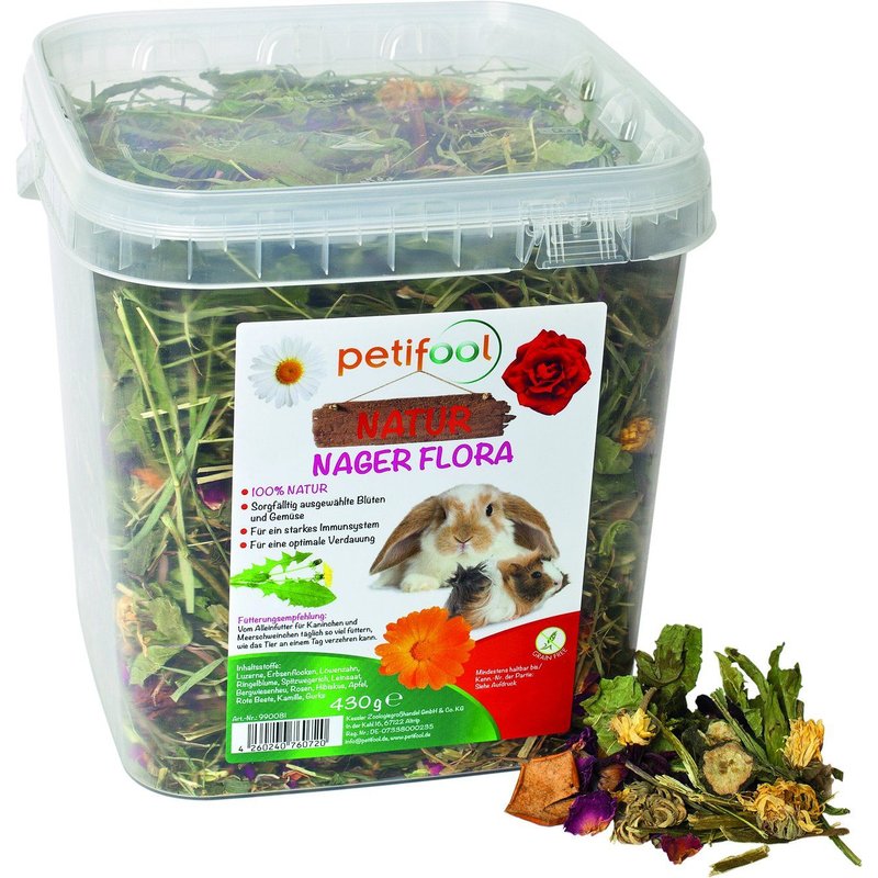 Petifool Nager Flora Nourriture Pour Rongeurs 430 G