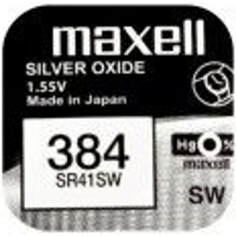 Maxell 384 SR41SW Silver Oxide 1,55v