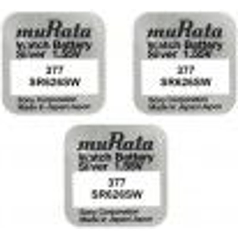 3 piles Murata Sony 377 SR626SW
