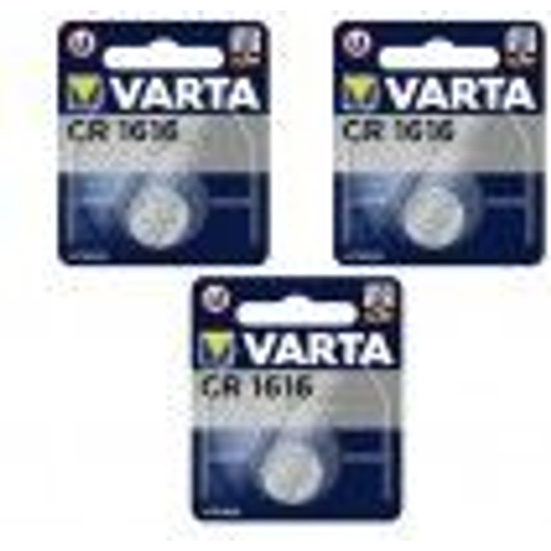 3 piles Varta CR1616