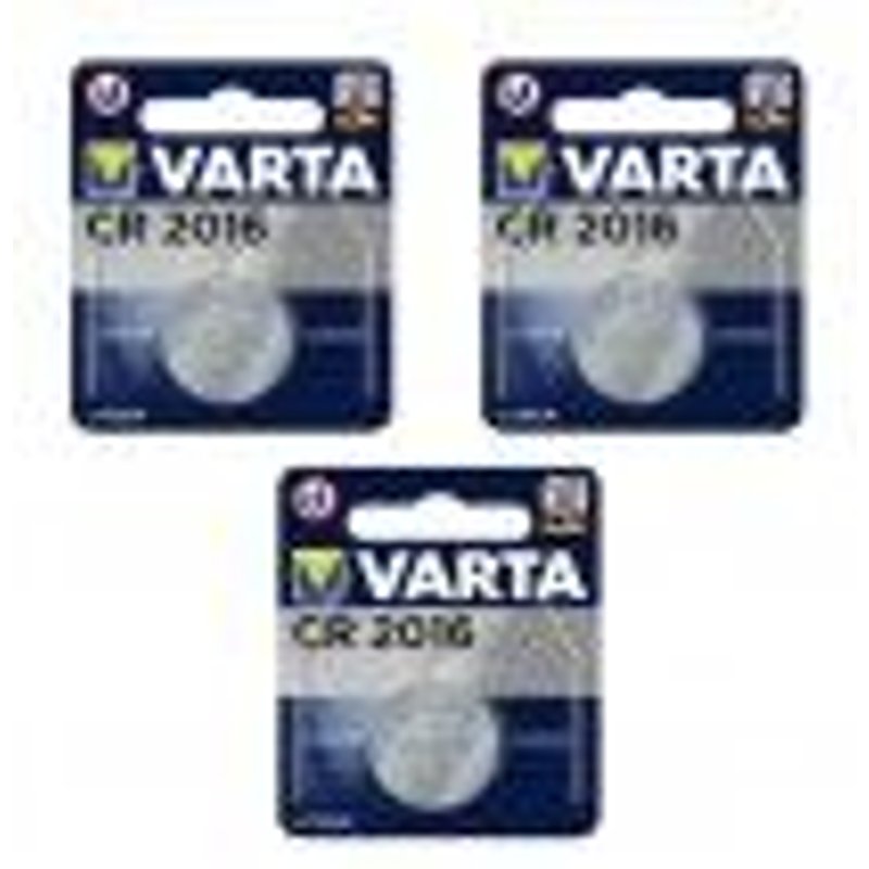 3 piles Varta CR2016