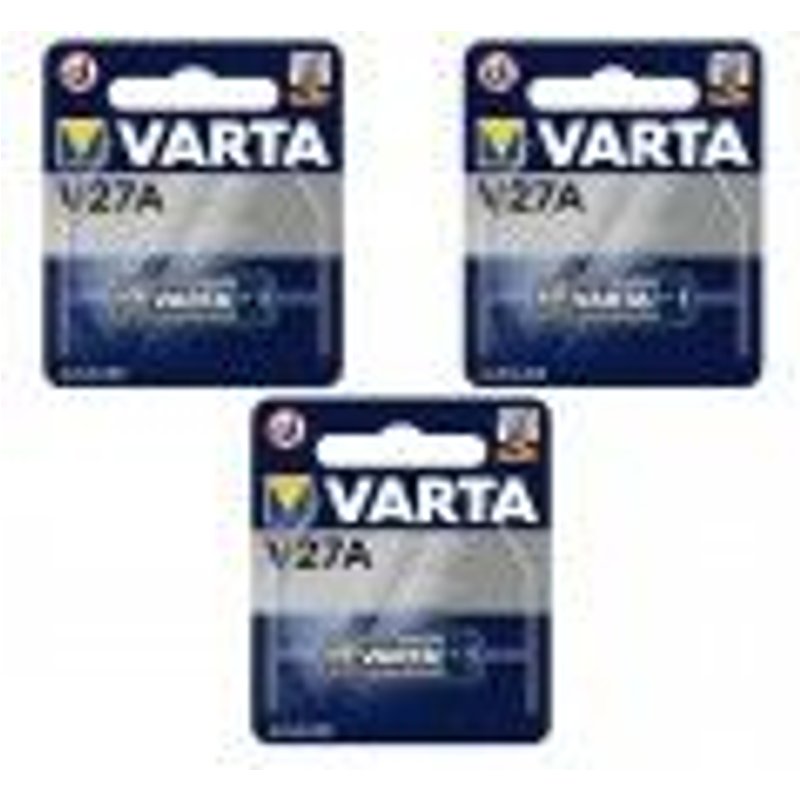 3 piles Varta V27A