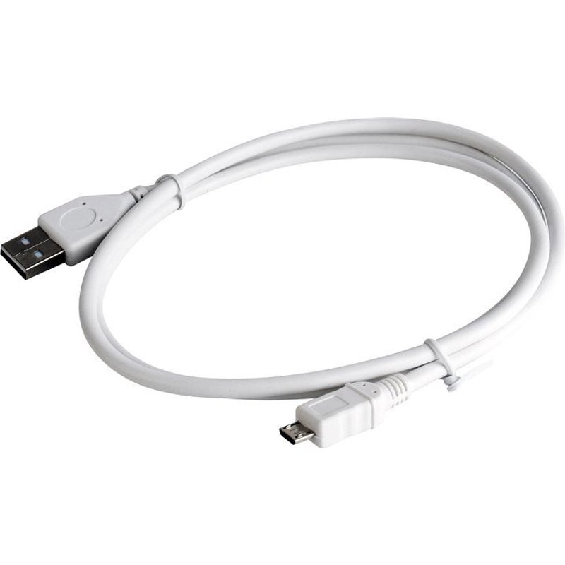 Cablexpert - Câble USB - Micro-USB de type B (M) pour USB (M) - 1 m - moulé - blanc
