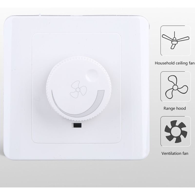 Interrupteur mural pour ventilateur de plafond, 86 types, réglage en continu, contrôleur de vitesse, 220V, 10a