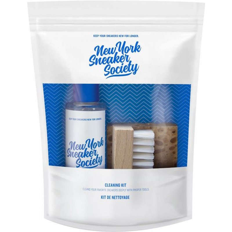 New York Sneaker Society Kit Nettoyant Sneakers (1 liquide rénovateur 150ml + 1 brosse + 1 éponge)