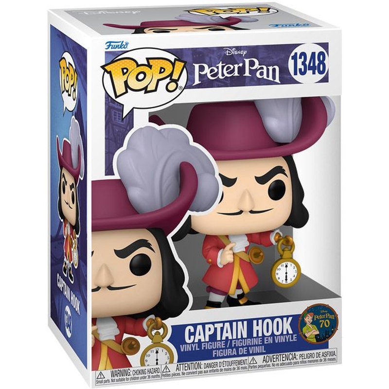 Peter Pan 70th Anniversary - Figurine Pop! Hook 9 Cm
