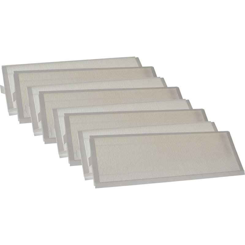 vhbw 8x Filtres compatible avec Zehnder ComfoAir Q350 TR, Q350 appareil de ventilation - Set de filtres à air G4, 50 x 16 x 4 cm blanc