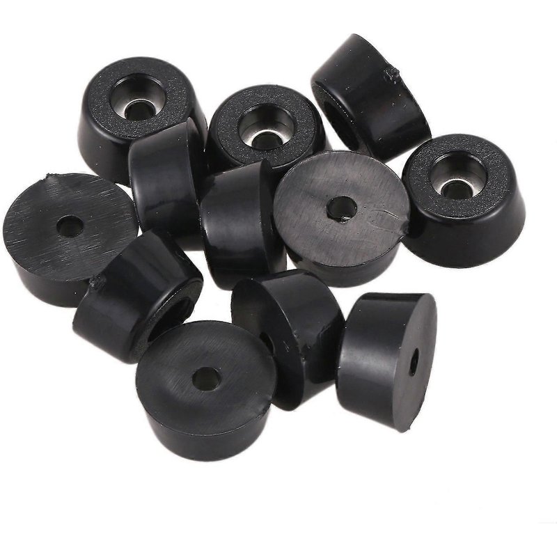 Meubles Antidérapant Conique Caoutchouc Pieds Rondelle 22mm X 10mm 12 Pcs