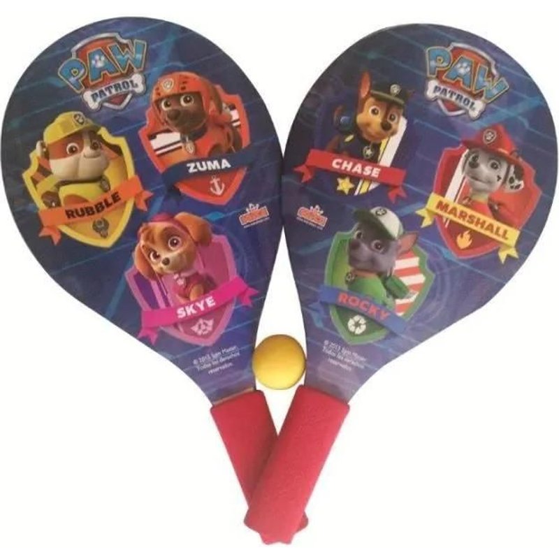 Jeu De Raquettes De Plage - Paw Patrol - Pat' Patrouille - Blanc - 3 Ans - Enfant - Mixte