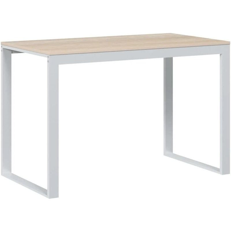 Bureau Table Poste De Travail Meuble D'ordinateur Informatique Ătude D'ordinateur Et ChĂȘne 110 X 60 X 73 Cm AgglomĂ©rĂ© Brun Helloshop26 02_0023720