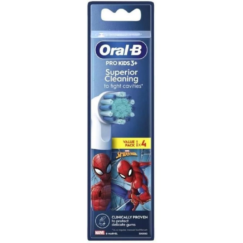 Oral-B Pro Kids Brossettes Spiderman/Reine Des Neiges. Pack De 4 Unit¿S