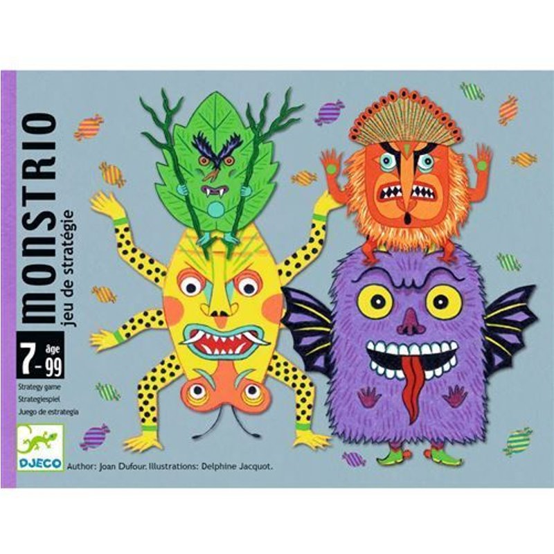 Jeu De Stratégie - Djeco - Monstrio - 72 Cartes - Coloris Unique - 15 Min