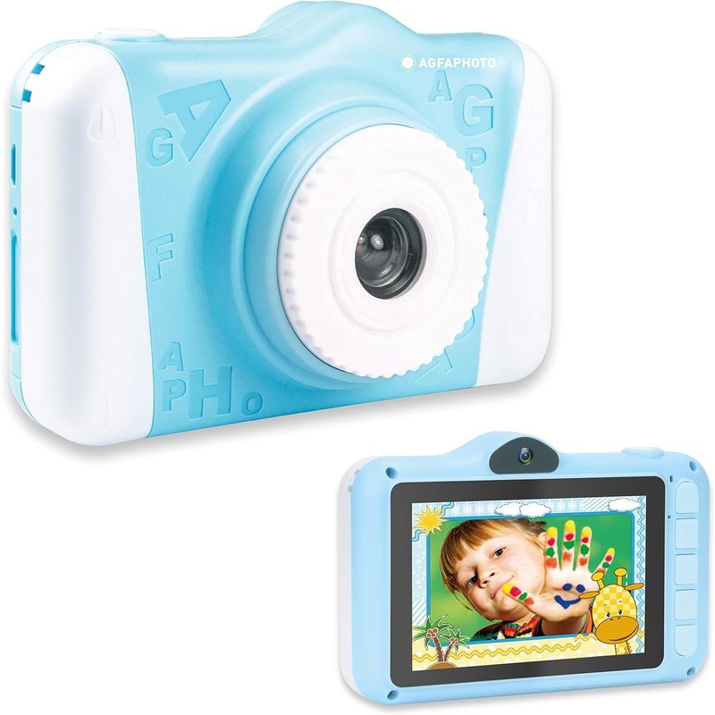 Realikids Cam 2 Appareil Photo Numérique pour Enfant (Photo, Vidéo, Écran LCD 3.5'', Filtres Photos, Mode Selfie, Batterie Lithium)