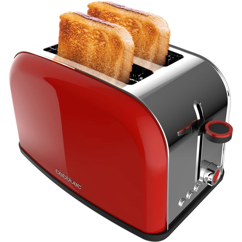 Grille-pain verticaux Toastin' time 850 Red Lite Cecotec