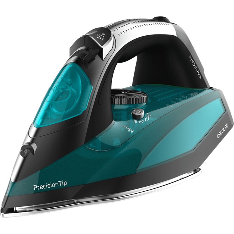 Cecotec Fast&Furious 5020 Force Fer à vapeur Semelle en aluminium 2600 W Noir, Argent, Turquoise