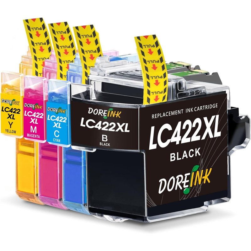 LC422XL Cartouche d'encre Compatible pour Cartouche LC422 LC422XL LC-422XL LC-422XLVAL Pack pour MFC-J5340DW MFC-J5345DW MFC-J5740DW MFC-J6540DW MFC-J6940DW (Paquet de 4)