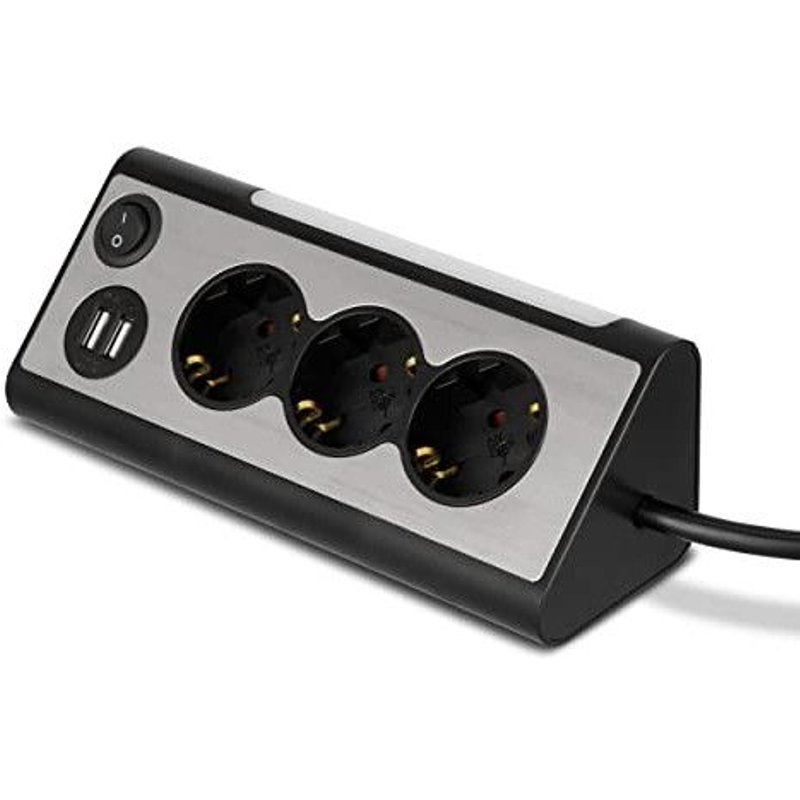 Rev LIGHT SOCKET 3 prises multiples + 2x USB marque