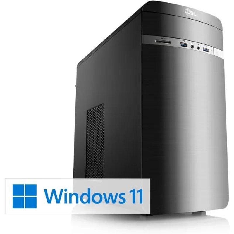 PC de bureau - CSL Computer - M11040H - Intel Core i5-12400 - 16 Go RAM - 500 Go SSD M.2 NVMe