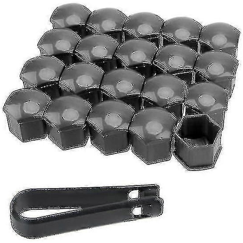 Protection Housses Caps Décoration Extérieure 17mm Anti-Rouille Pneu Voiture Écrou Boulon Auto Moyeu Vis Couvercle 20 Pièces Voiture Roue Écrou Capsgrayaespa