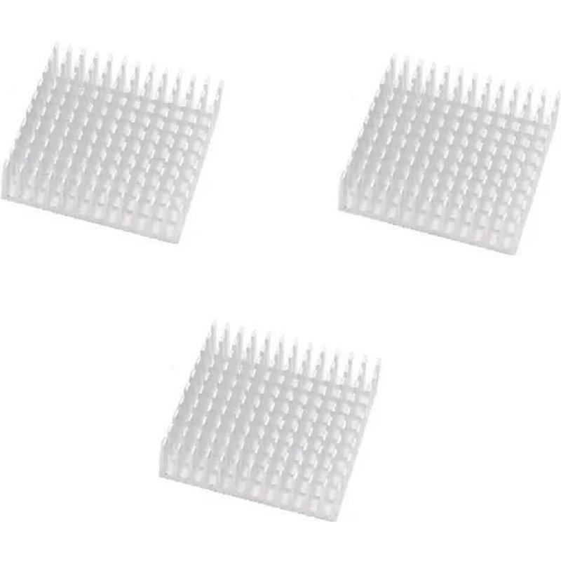 3PCSLOT 40x40x11mm Dissipateur Refroidissement Thermique Chaleur Blanc