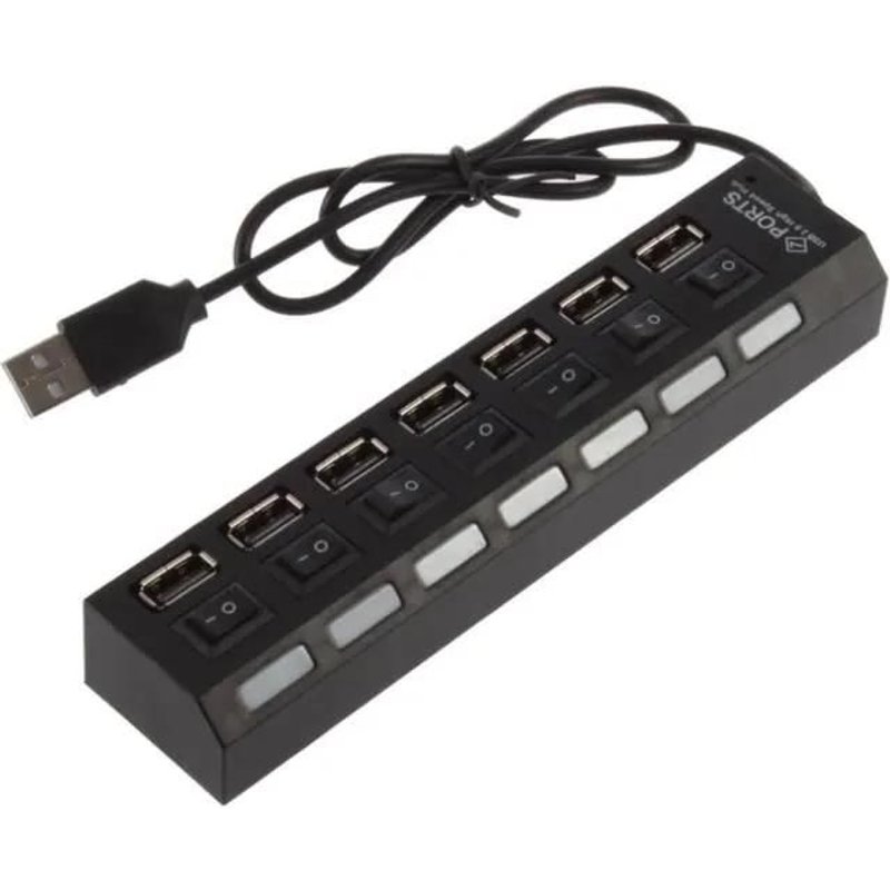 Commutateur Hub USB 2.0 avec 7-Port pour extension telephone souris disque Usb
