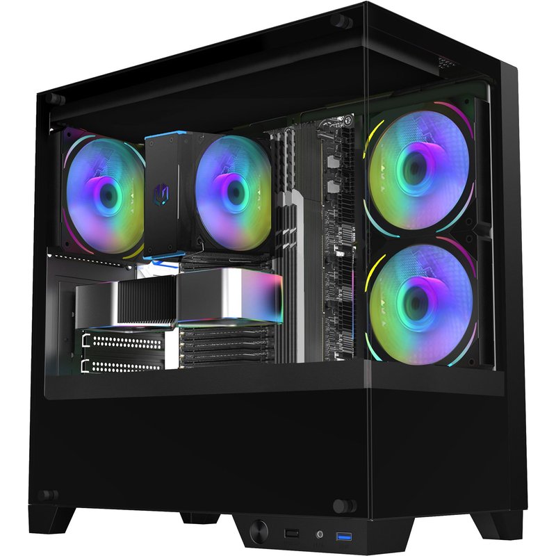 VIST PC Gaming Ryzen 7 5700X - RAM 32Go - RTX 4060 - SSD 1To M.2 - WIFI - Windows 11 Pro