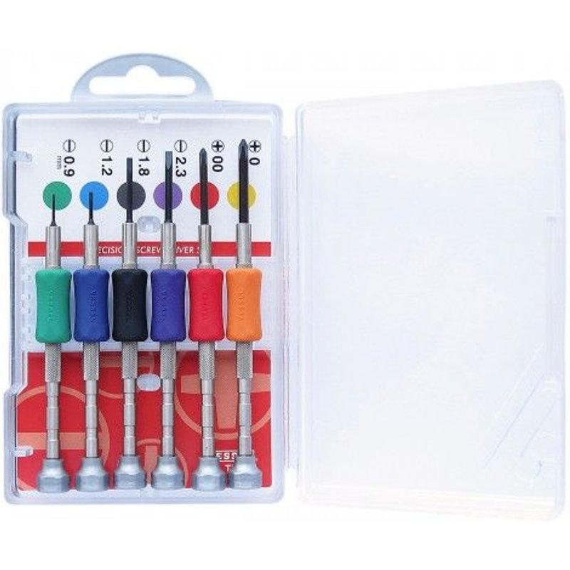 Jeu de 6 tournevis de précision plats et Phillips VESSEL