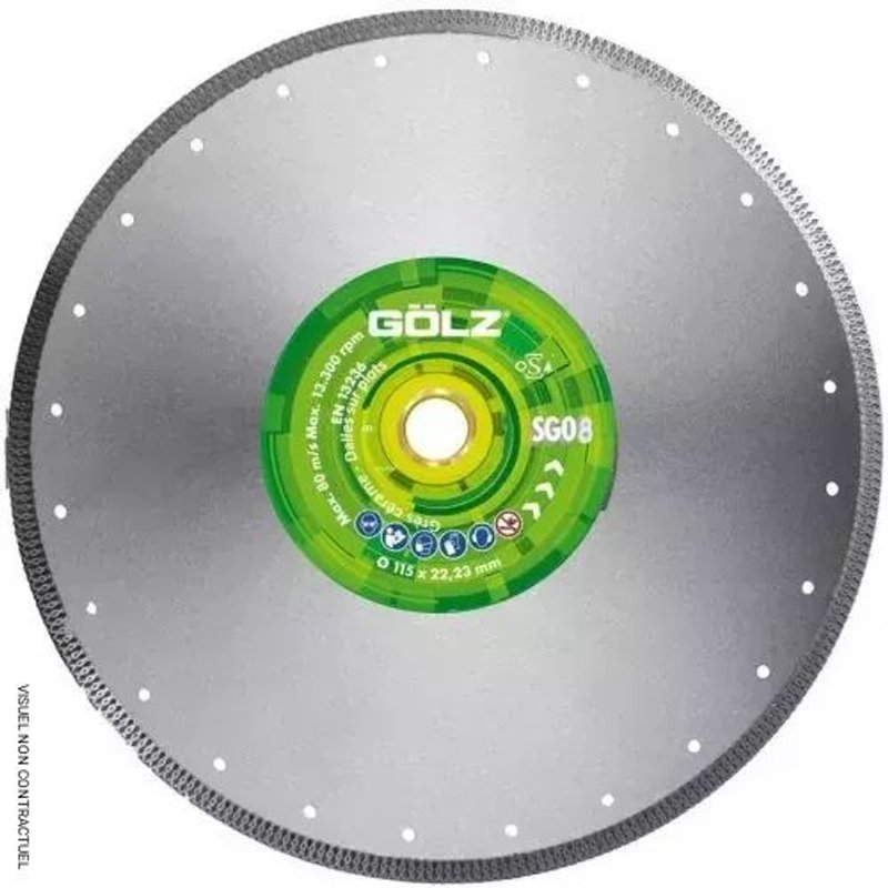 Disque diamant SG08 125MM - GOLZ - SG08125