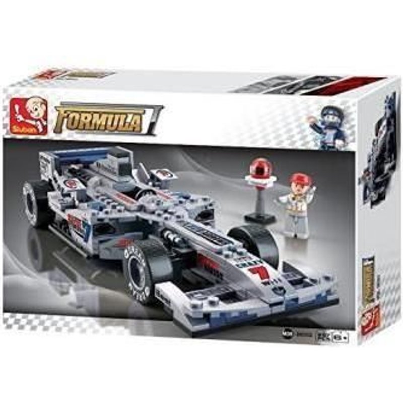 Sluban Formula I - M38-B0352 - F1 Racing Car - Gris