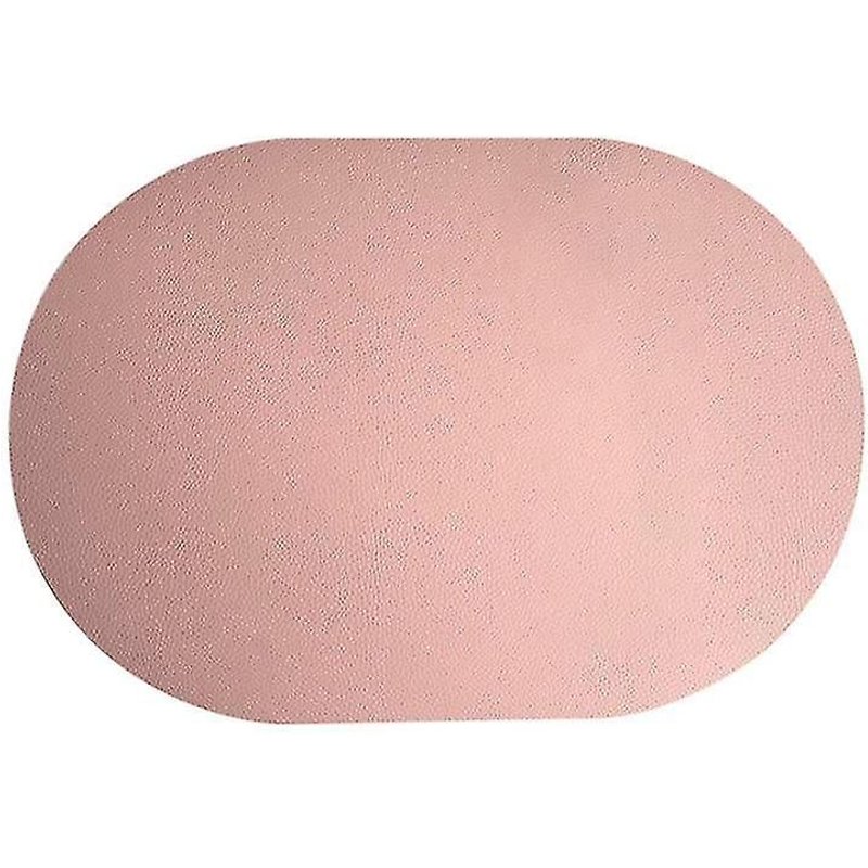 Tapis De Table Antidérapant Faux Cuir Faux Cuir Forme Ovale Tampon D'isolation Pour Salle À Manger